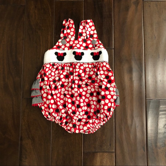 minnie mouse smocked bubble